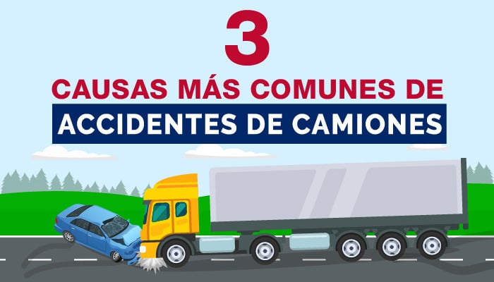 Las 3 causas más comunes de accidentes de camiones [Infografía]