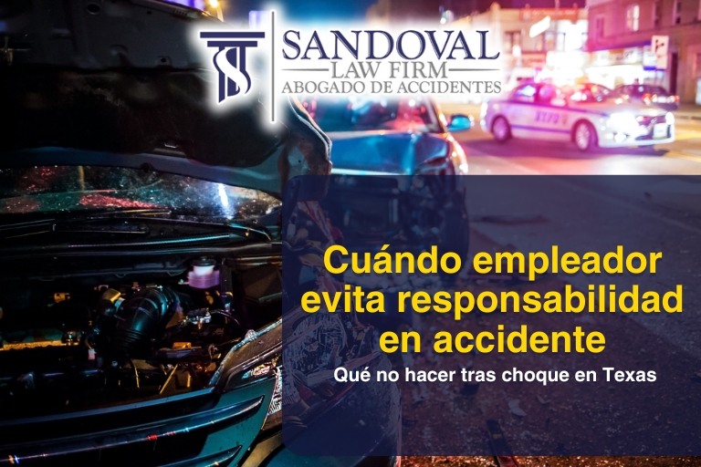 ¿Cuándo puede un empleador o una empresa evitar la responsabilidad en un caso de accidente de auto?