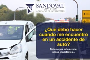 ¿Qué debo hacer cuando me encuentro en un accidente de auto?