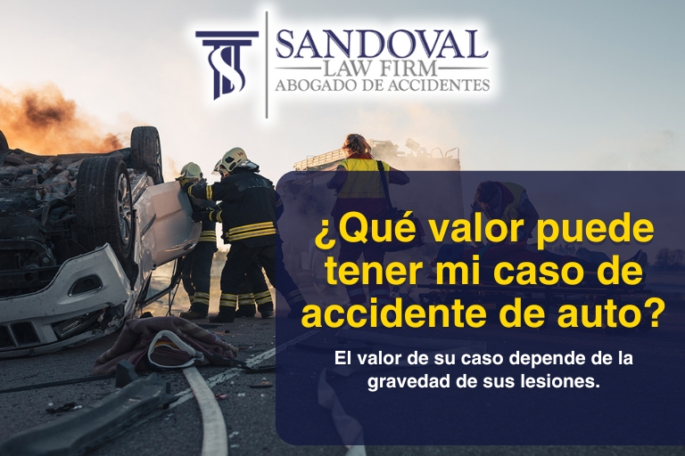 ¿Qué valor puede tener mi caso de accidente de auto?
