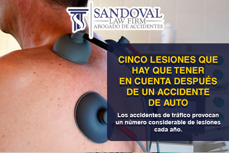 Cinco Lesiones Que Hay Que Tener en Cuenta Después de un Accidente de Auto