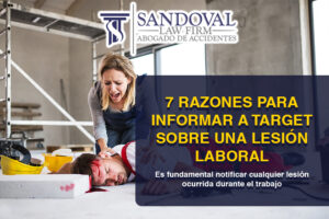 Es fundamental comprender que son diversos los motivos por los cuales debe notificar cualquier lesión ocurrida durante el trabajo a su empleador Target
