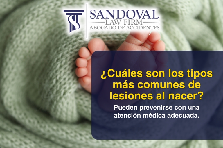¿Cuáles son los tipos más comunes de lesiones al nacer?