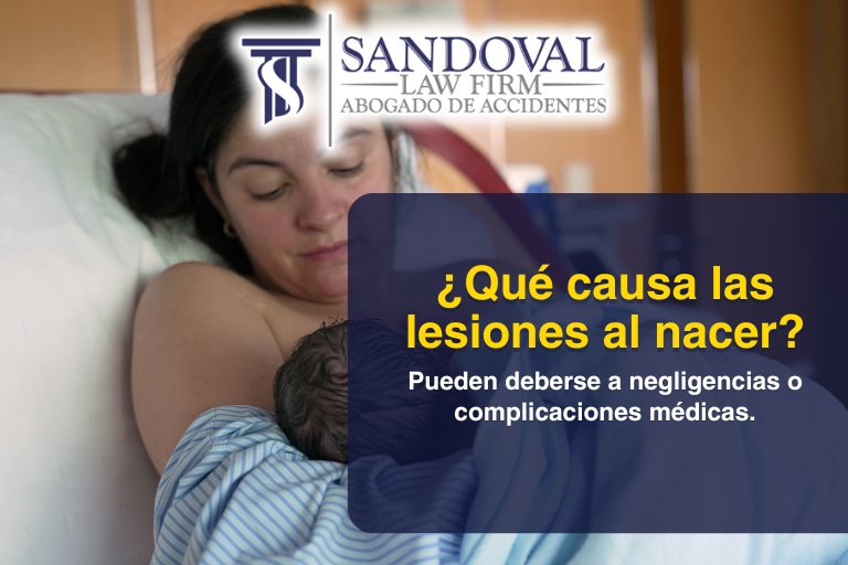 ¿Qué causa las lesiones al nacer?