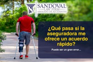 ¿Qué pasa si la aseguradora me ofrece un acuerdo rápido?