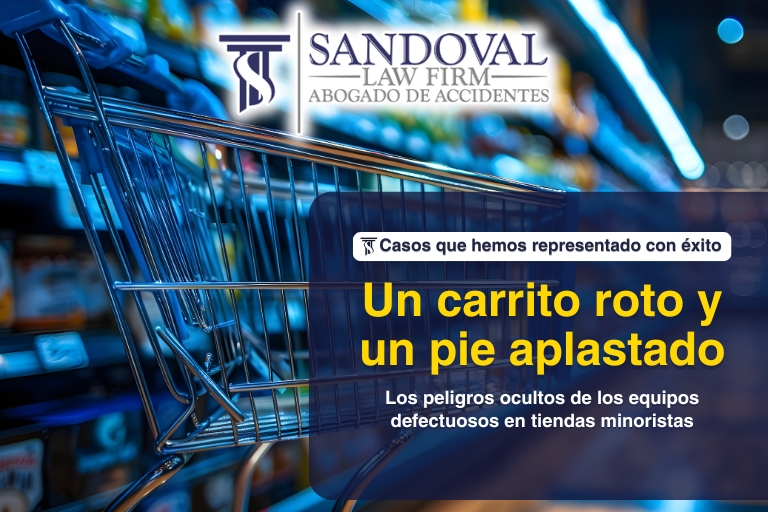 Un carrito roto y un pie aplastado: Los peligros ocultos de los equipos defectuosos en tiendas minoristas