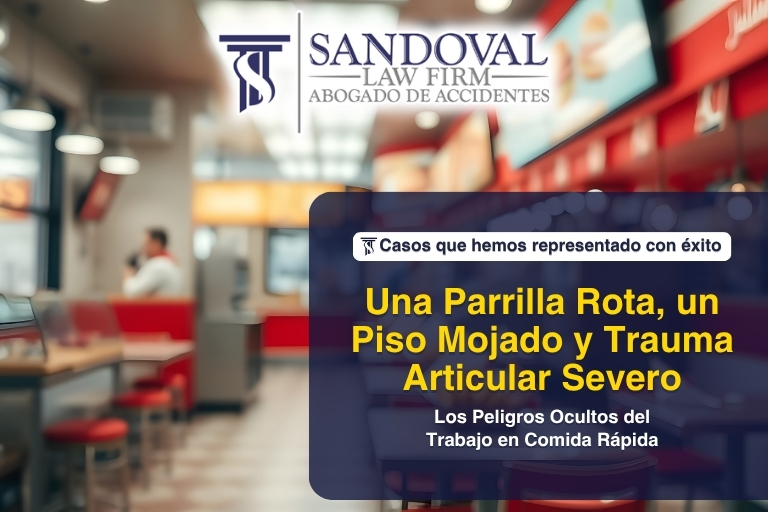 Una Parrilla Rota, un Piso Mojado y Trauma Articular Severo: Los Peligros Ocultos del Trabajo en Comida Rápida