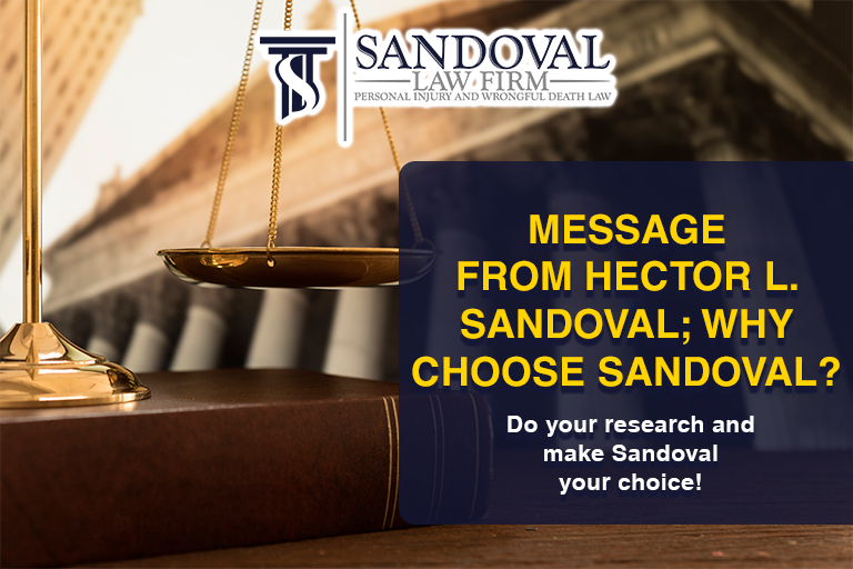 Message From Hector L. Sandoval; Why Choose Sandoval?
