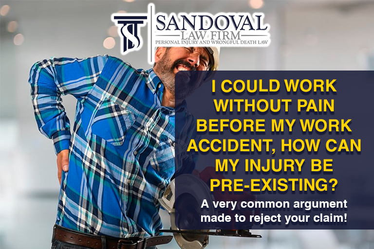 how can my injury be pre-existing?