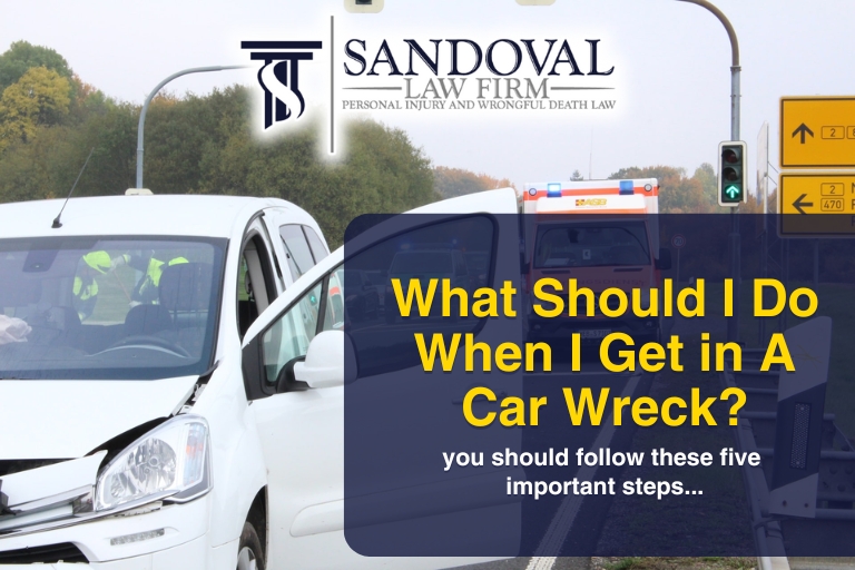 What Should I Do When I Get in A Car Wreck?