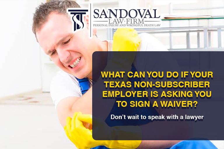 What Can You Do if your Texas Non-Subscriber Employer Is Asking You to Sign a Waiver?