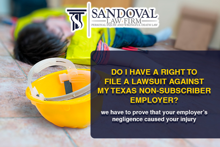 Do I Have a Right to File a Lawsuit Against My Texas Non-Subscriber Employer?