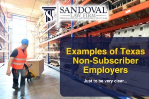 What Are Some Examples of Non-Subscriber Employers in Texas?