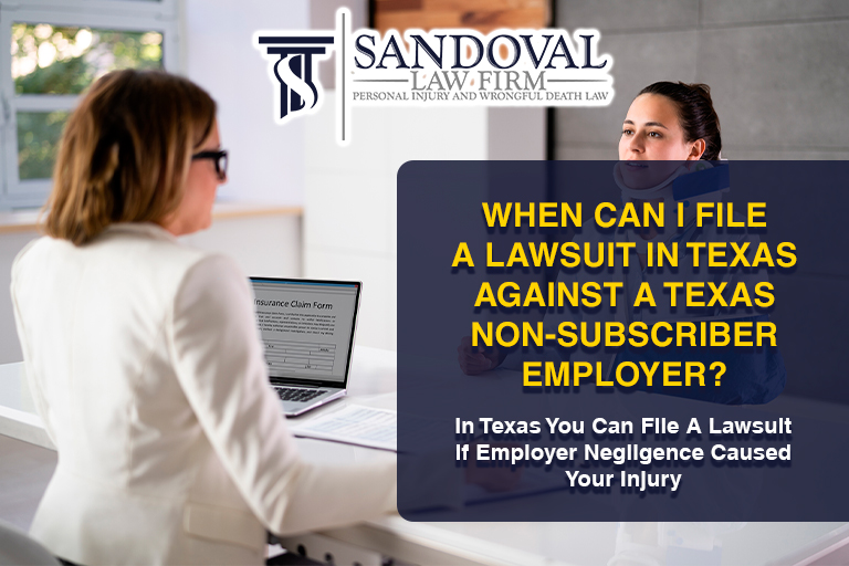 When Am I Eligible to Initiate Legal Action in Texas Against a Non-Subscribing Employer?