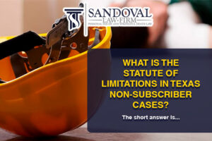What is the Time Limit for Filing Claims in Texas Non-Subscriber Cases?