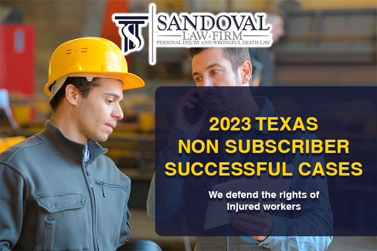 2023 Texas Non Subscriber Successful Cases