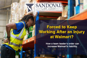 Keep Working After an Injury at a Walmart Warehouse