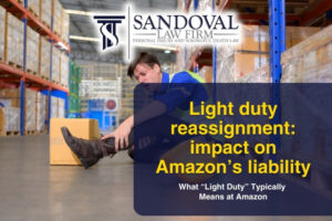 Amazon Reassigned Me to “Light Duty” That Still Involved Bending, Vibration, or Lifting — Can That Worsen Liability if My Injury Progressed?