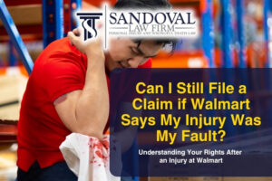 Can I Still File a Claim if Walmart Says My Injury Was My Fault?