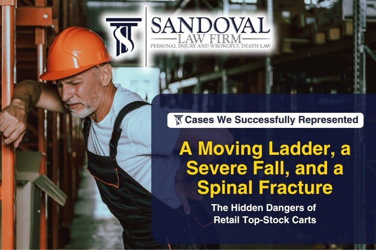 A Moving Ladder, a Severe Fall, and a Spinal Fracture: The Hidden Dangers of Retail Top-Stock Carts