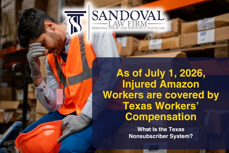 As of July 1, 2026, Injured Amazon Workers are covered by Texas Workers' Compensation