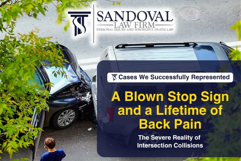 A Blown Stop Sign and a Lifetime of Back Pain: The Severe Reality of Intersection Collisions