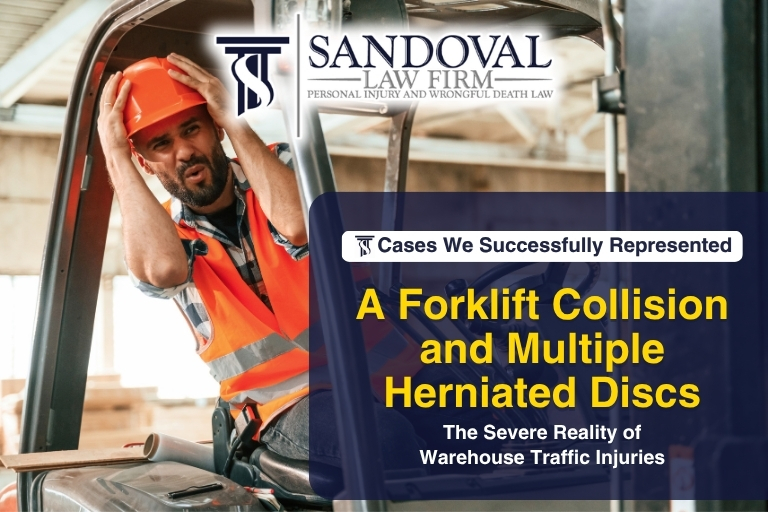 A Forklift Collision and Multiple Herniated Discs: The Severe Reality of Warehouse Traffic Injuries